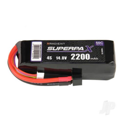 14.8V 2200mA DEANS 50c LI-POLY BATTERY