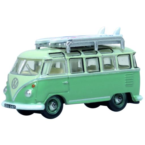 NVWS005 VW T1 SAMBA BUS TURQOUISE / BLUE WHITE OXFORD