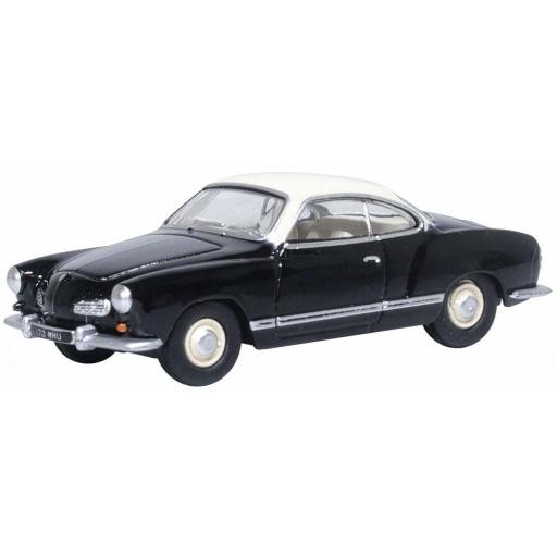 76KG002 VW KARMANN GHIA BLACK / LOTUS WHITE OXFORD