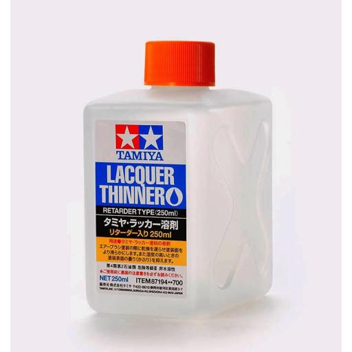 87194 LACQUER PAINT THINNERS / RETARDER 250ml TAMIYA