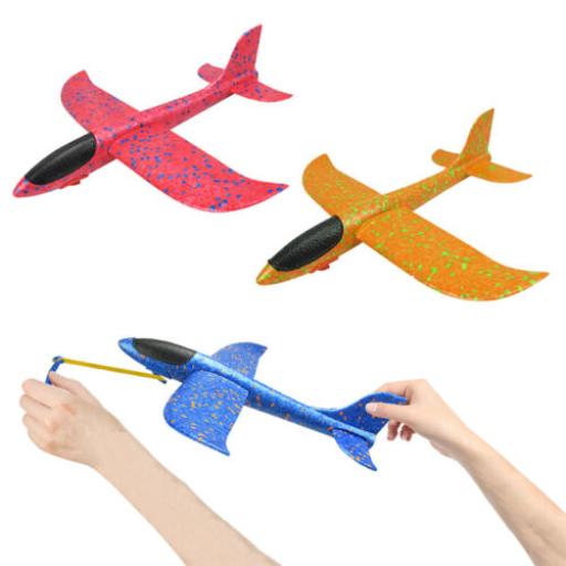 MINI CATAPULT CHUCK GLIDER 33CM VARIOUS COLOURS