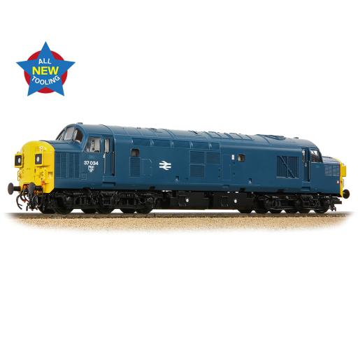 35-301 CLASS 37/0 37034 BR BLUE (PLUX 22 DCC)