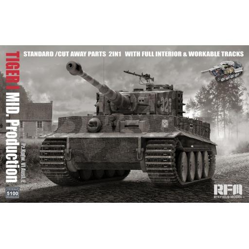 5100 TIGER 1 MID PROD 2 in 1 W/FULL INTERIOR 1:35 RFM