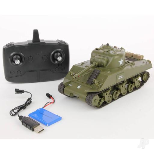 HENG LONG SHERMAN 1:30 RTR IR RC BATTLE TANK