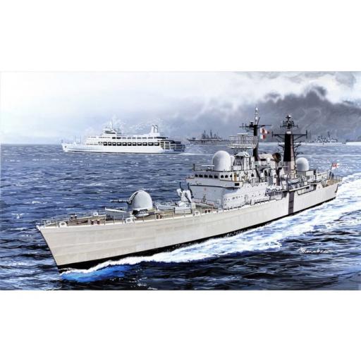 7133 HMS SHEFFIELD TYPE 42 DESTROYER FALKLANDS 1:700 DRAGON