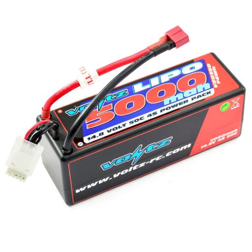 14.8V 5000mA 50c LI-POLY BATTERY HARD CASE DEANS