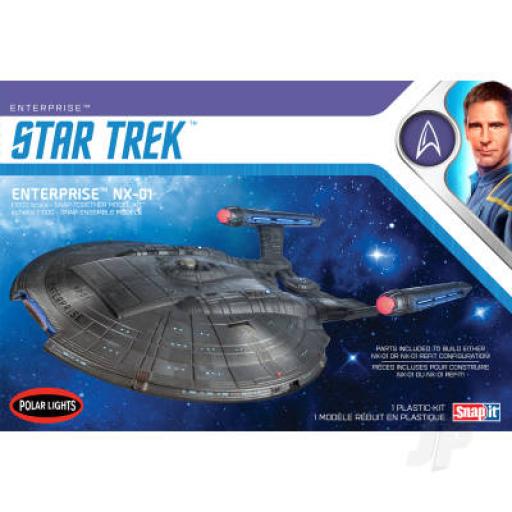 POL966M STAR TREK USS ENTERPRISE NX-01 1:1000 SNAP TOGETHER