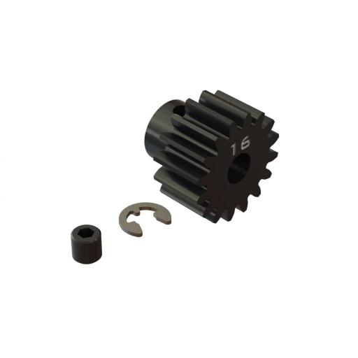 ARA310963 ARRMA 16T 1.0 MOD STEEL PINION GEAR FOR 6S CARS