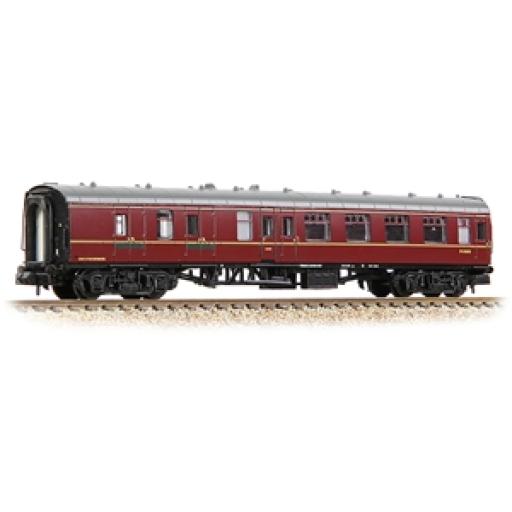 374-187D BR MK1 BSK BRAKE SECOND CORRIDOR BR MAROON COACH