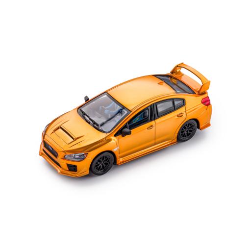 CT02 ORANGE SUBARU WRX STI POLICAR BUDGET SCALEXTRIC CARS