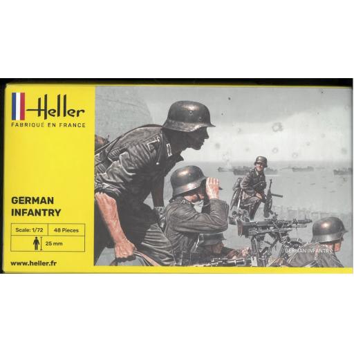 49605 WW2 GERMAN INFANTRY 1:72 HELLER