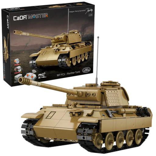 CADA GERMAN PANTHER 1:35 REMOTE CONTROL BRICK MODEL 907pcs C61073W