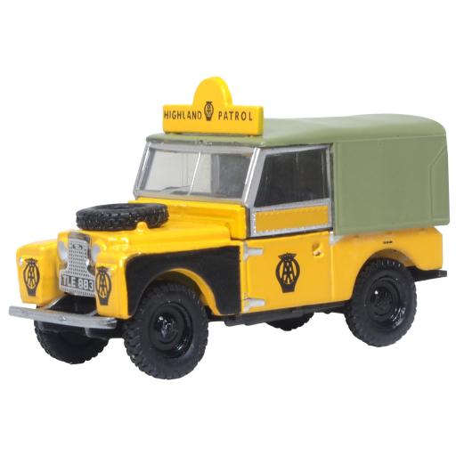 76LAN188025 LAND ROVER SERIES 1 88" CANVAS AA HIGHLAND PATROL 1:76 OXFORD