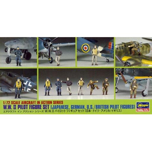 35008 WW2 PILOT FIGURE SET 1:72 HASEGAWA