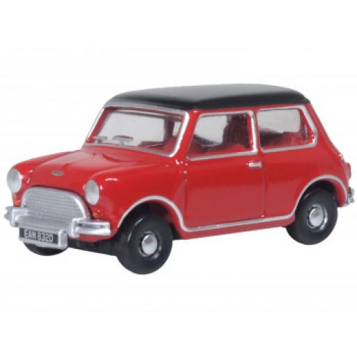 76MN012 AUSTIN COOPER MINI TARTAN RED/BLACK