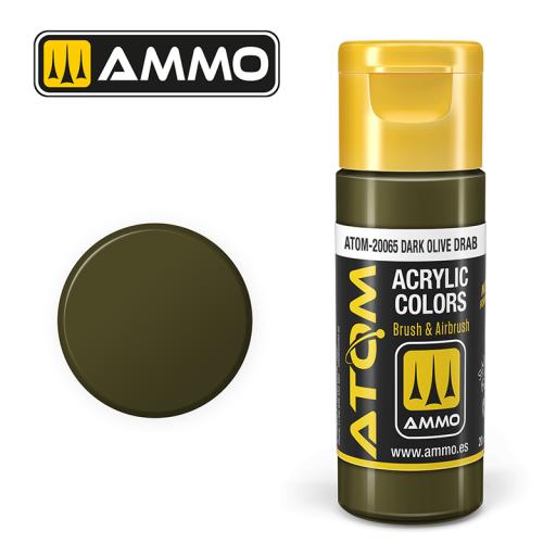 MIG ATOM 20065 DARK OLIVE DRAB ACRYLIC PAINT 20ml MIG 925