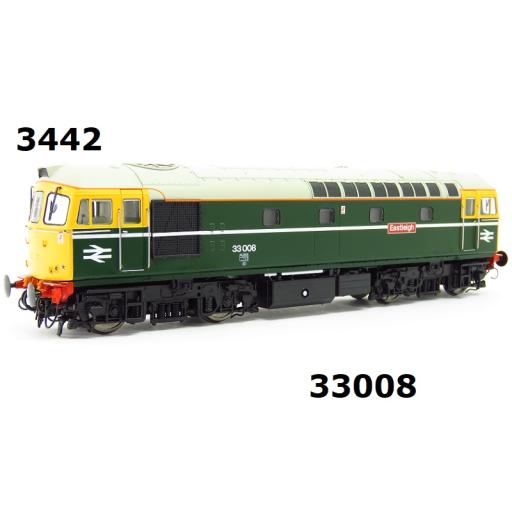 HELJAN 3442 CLASS 33 BR GREEN FYE 33008 EASTLEIGH