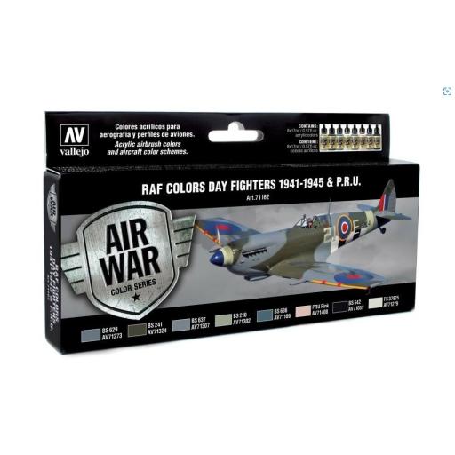 AV71162 VALLEJO RAF COLOURS DAY FIGHTERS 1941-45 PAINT SET