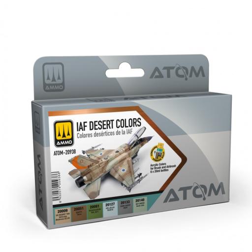 MIG ATOM 20938 IAF DESERT COLOURS ACRYLIC PAINT SET 20ml