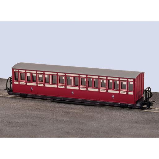 GR-602A FR SHORT BOWSIDER BOGIE COACH FFESTINIOG RAILWAY RED & CREAM No.17