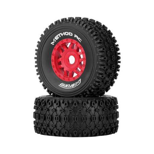 MTD0303R METHOD GEOFORM 1/8 SHORT COURSE 17mm RED PAIR