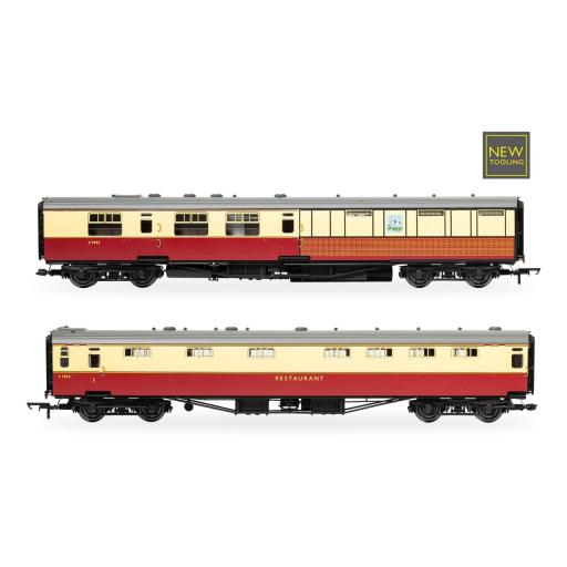 R40470 BR KITCHEN & BUTTERFLY CAR & COMPOSITE RESTAURANT WHITE HORSE COACH TWIN PACK