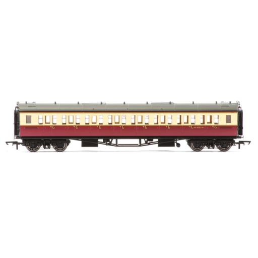 R40476 BR COLLETT CORRIDOR 3RD CLASS COACH CRIMSON & CREAM No.4551