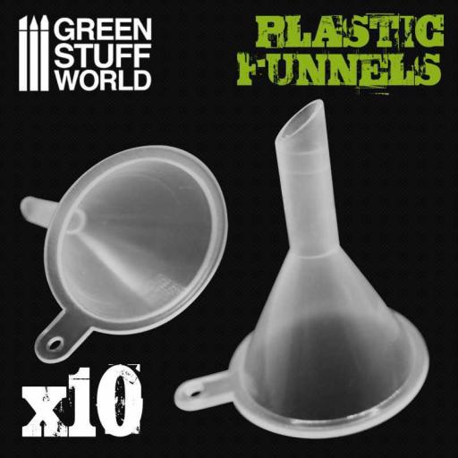 PLASTIC FUNNELS 10pcs GREEN STUFF 2196
