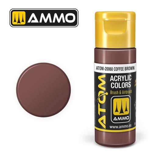 MIG ATOM 20060 COFFEE BROWN ACRYLIC PAINT 20ml