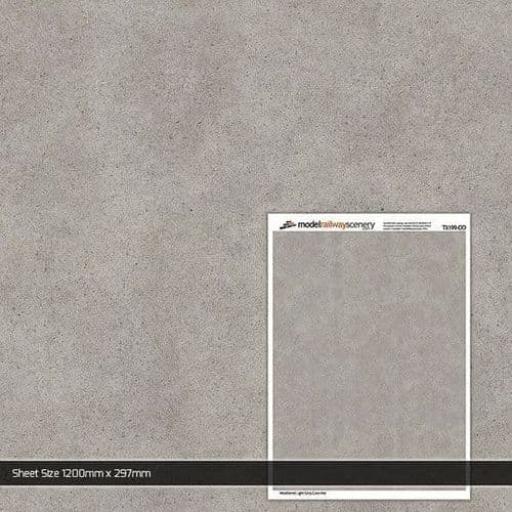 TX199 WEATHERED LIGHT GREY CONCRETE 5pcs BUILDING PAPER OO GAUGE SCALE MODEL SCENERY