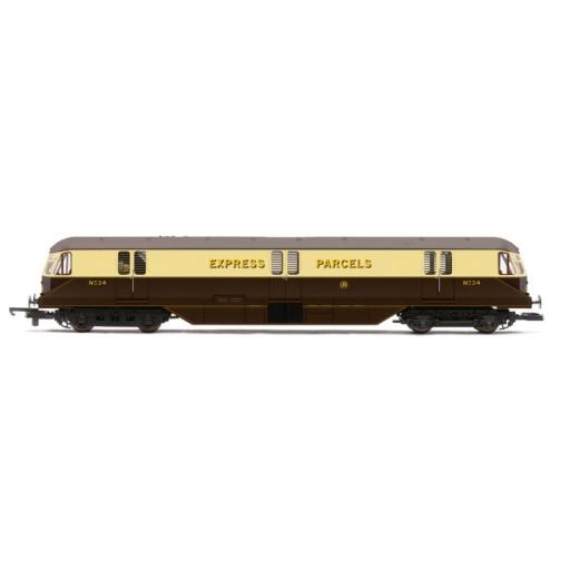 R30384 GWR PARCELS RAILCAR No.34 RAILROAD PLUS ENHANCED LIVERY DCC READY