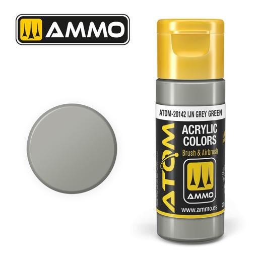 MIG ATOM 20142 IJA GREY GREEN ACRYLIC PAINT 20ml
