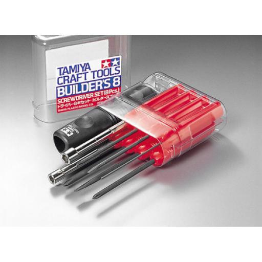 74023 TAMIYA BUILDERS SCREWDRIVER SET 8pcs