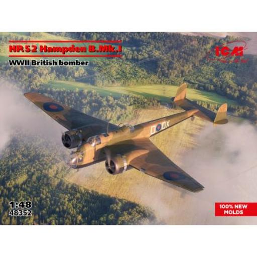 48352 HP.52 HAMPDEN B.MK.1 WW2 BRITISH BOMBER 1:48 ICM