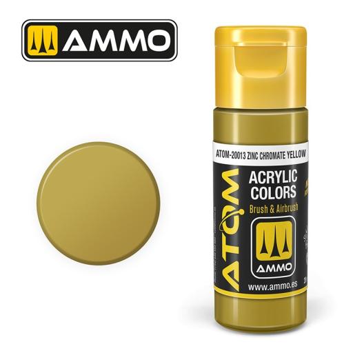 MIG ATOM 20013 ZINC CHROMATE YELLOW ACRYLIC PAINT 20ml