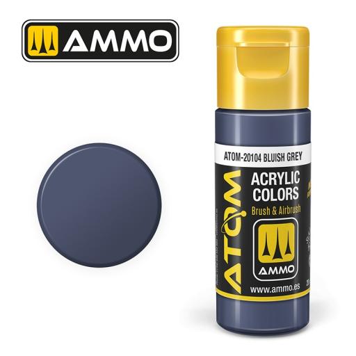 MIG ATOM 20104 BLUISH GREY ACRYLIC PAINT 20ml