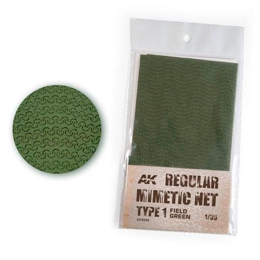 AK8066 AK CAMOUFLAGE MIMETIC NET TYPE 1 FIELD GREEN