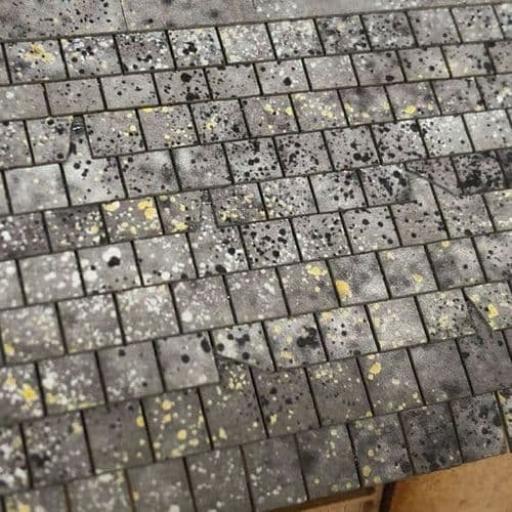 LX410 WEATHERED ROOF SLATES OO GAUGE SCALE MODEL SCENERY LASER CUT KIT