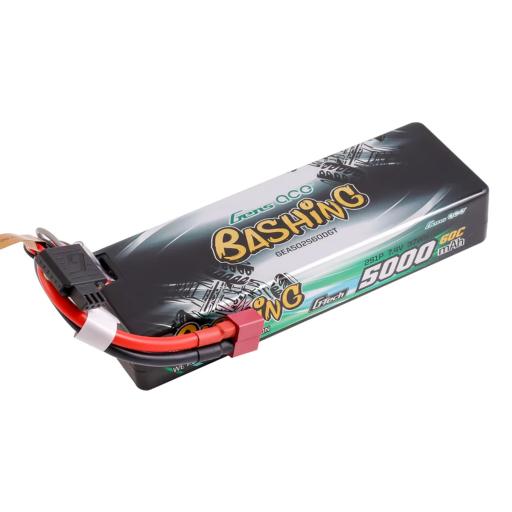 7.4V 5000mah 60c DEANS HARDCASE LIPO GENS ACE BASHING O-GTC2S5000-60T
