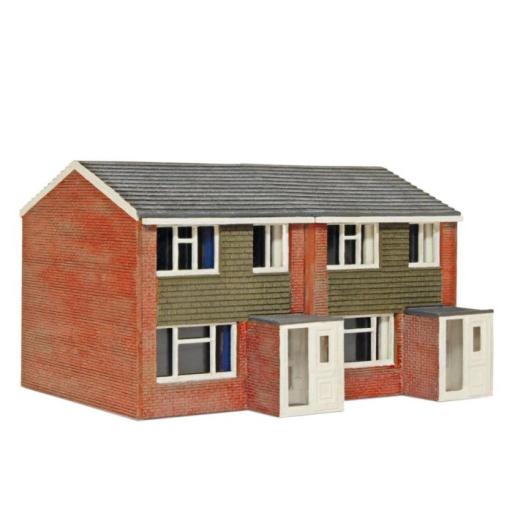 NB314 1960's SEMI-DETACHED HOUSES N GAUGE LASER CUT KIT