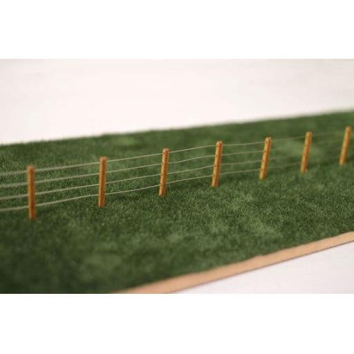 LX058 SMS 4FT FENCE POSTS OO GAUGE SCALE MODEL SCENERY LASER CUT KIT