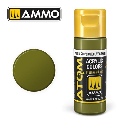 MIG ATOM 20072 DARK OLIVE GREEN ACRYLIC PAINT 20ml