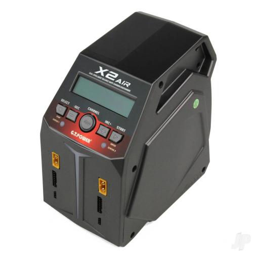 GT POWER X2 AIR TWIN 10amp CHARGER 1-6 CELL LIPO 6-8 CELL NIMH GTP0185