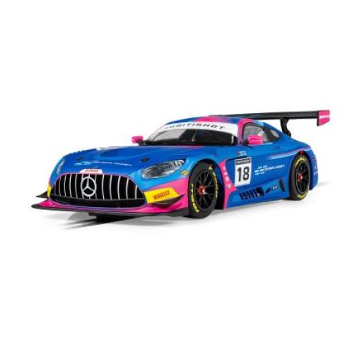 C4623 MERCEDES AMG GT3 2SEAS MOTORSPORT BRITISH GT 2024 SCALEXTRIC CAR