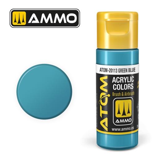MIG ATOM 20113 GREEN BLUE ACRYLIC PAINT 20ml