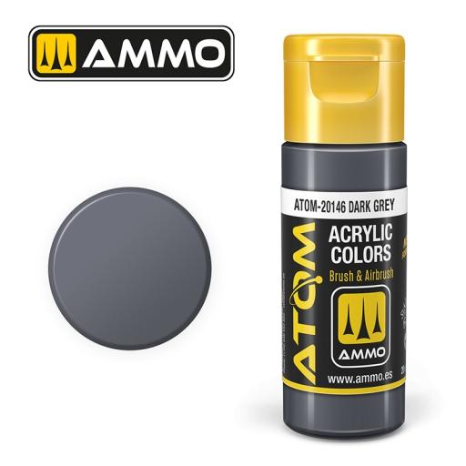MIG ATOM 20146 DARK GREY ACRYLIC PAINT 20ml