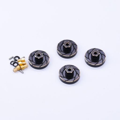 G-RCO-AX013 SCX24 HEX WHEEL WEIGHTS BRASS 4pcs RC OVERHAUL