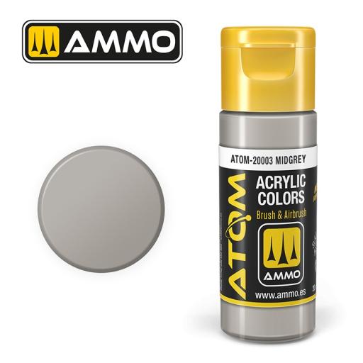 MIG ATOM 20003 MIDGREY ACRYLIC PAINT 20ml
