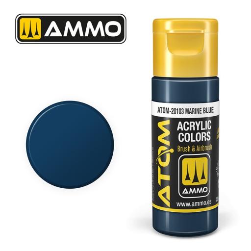 MIG ATOM 20103 MARINE BLUE ACRYLIC PAINT 20ml