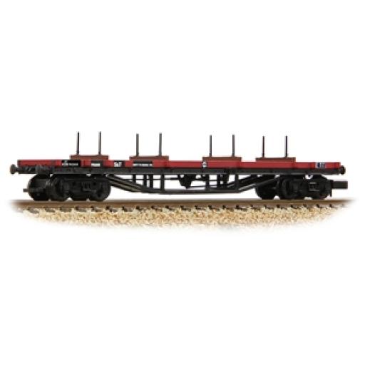 373-925D 30 TON BOGIE BOLSTER WAGON BR GULF RED WITH LOAD GRAHAM FARISH